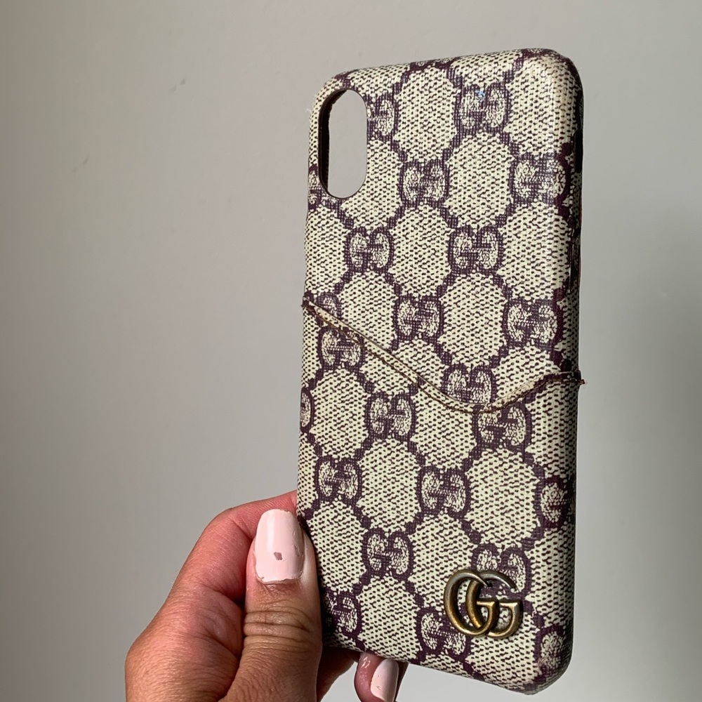 Authentic Gucci iPhone X/XS case with card holder